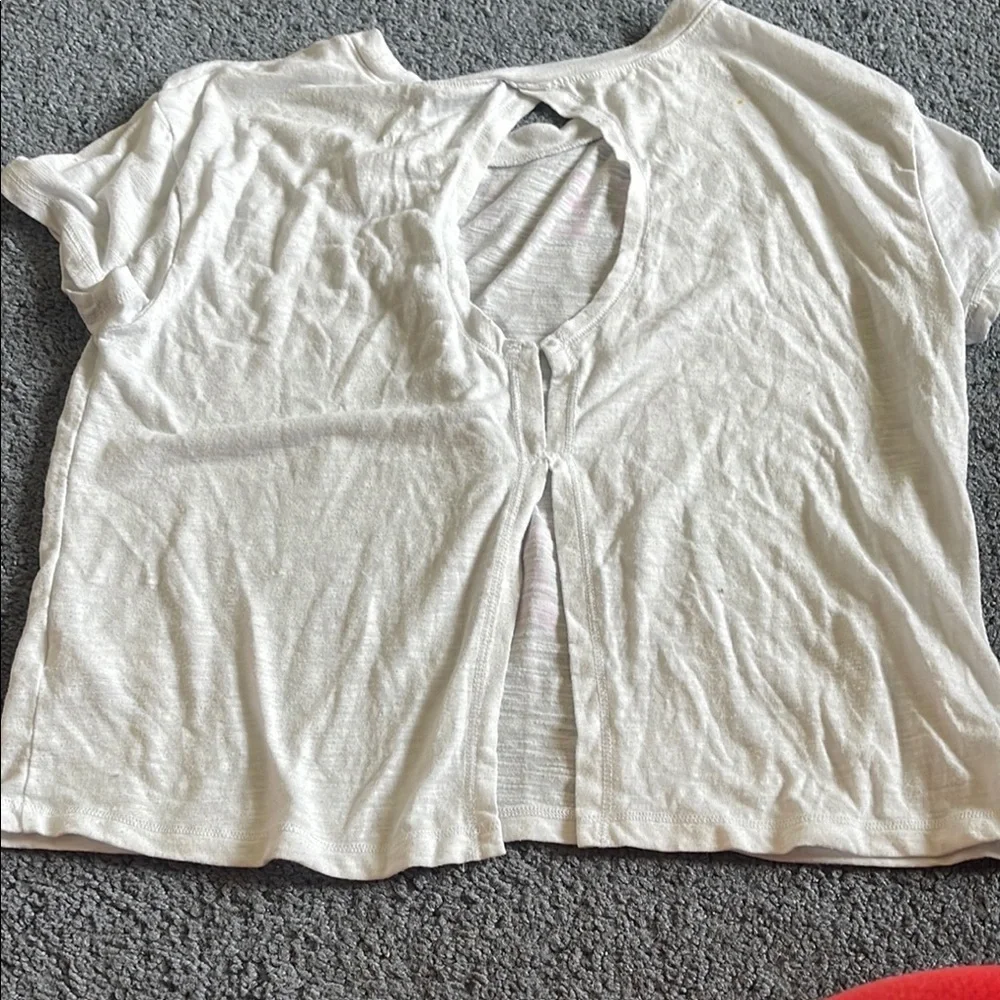 Justice White and Purple Top Casual Comfort